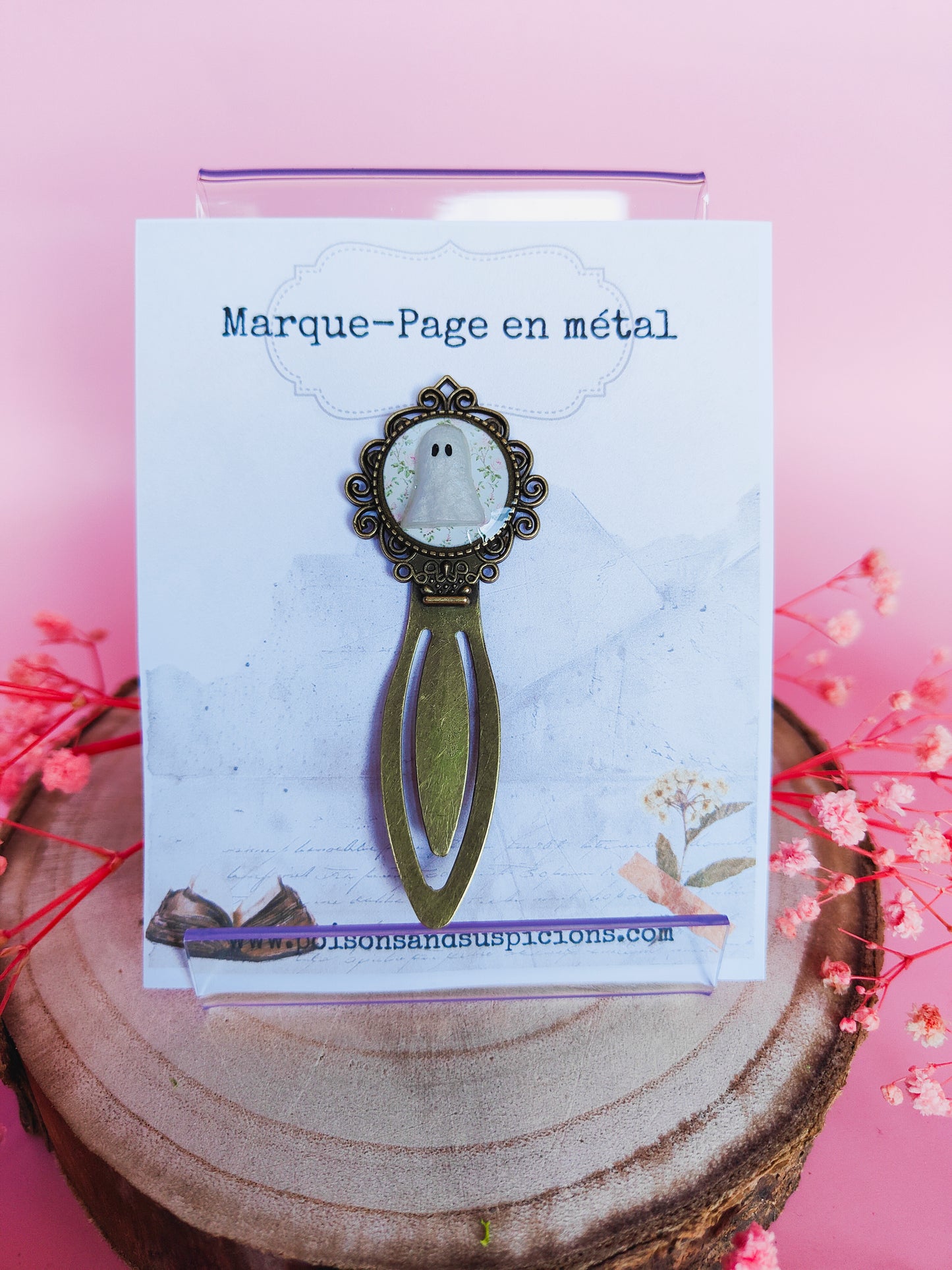 "Ghost" Metal Bookmark