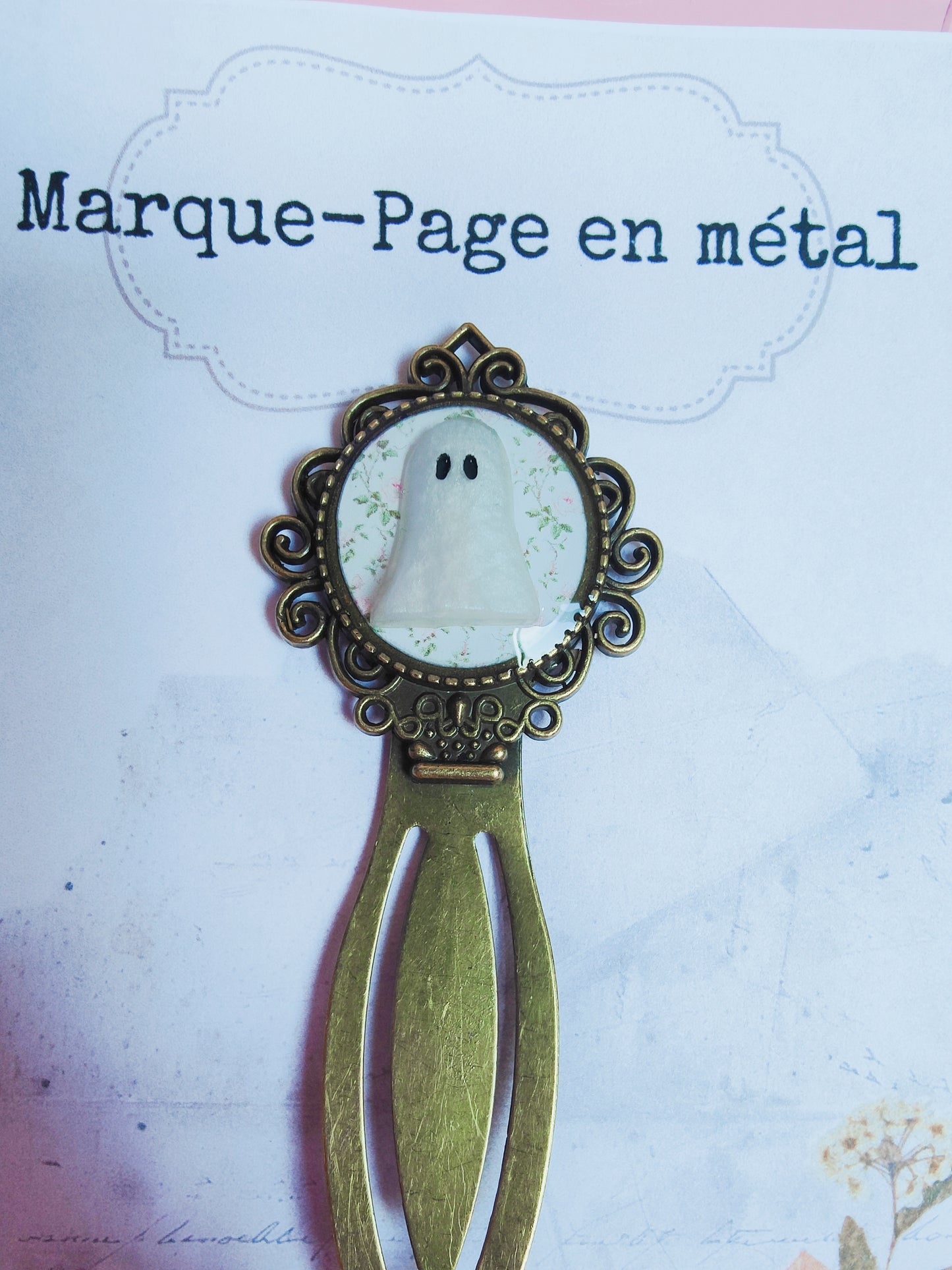 "Ghost" Metal Bookmark