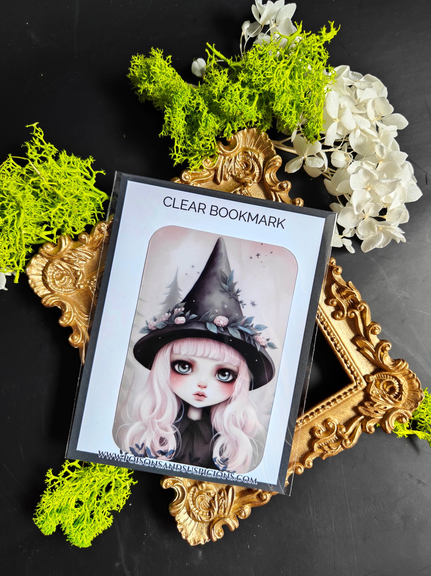 Transparent Bookmark "Creepy Witchy Girl"