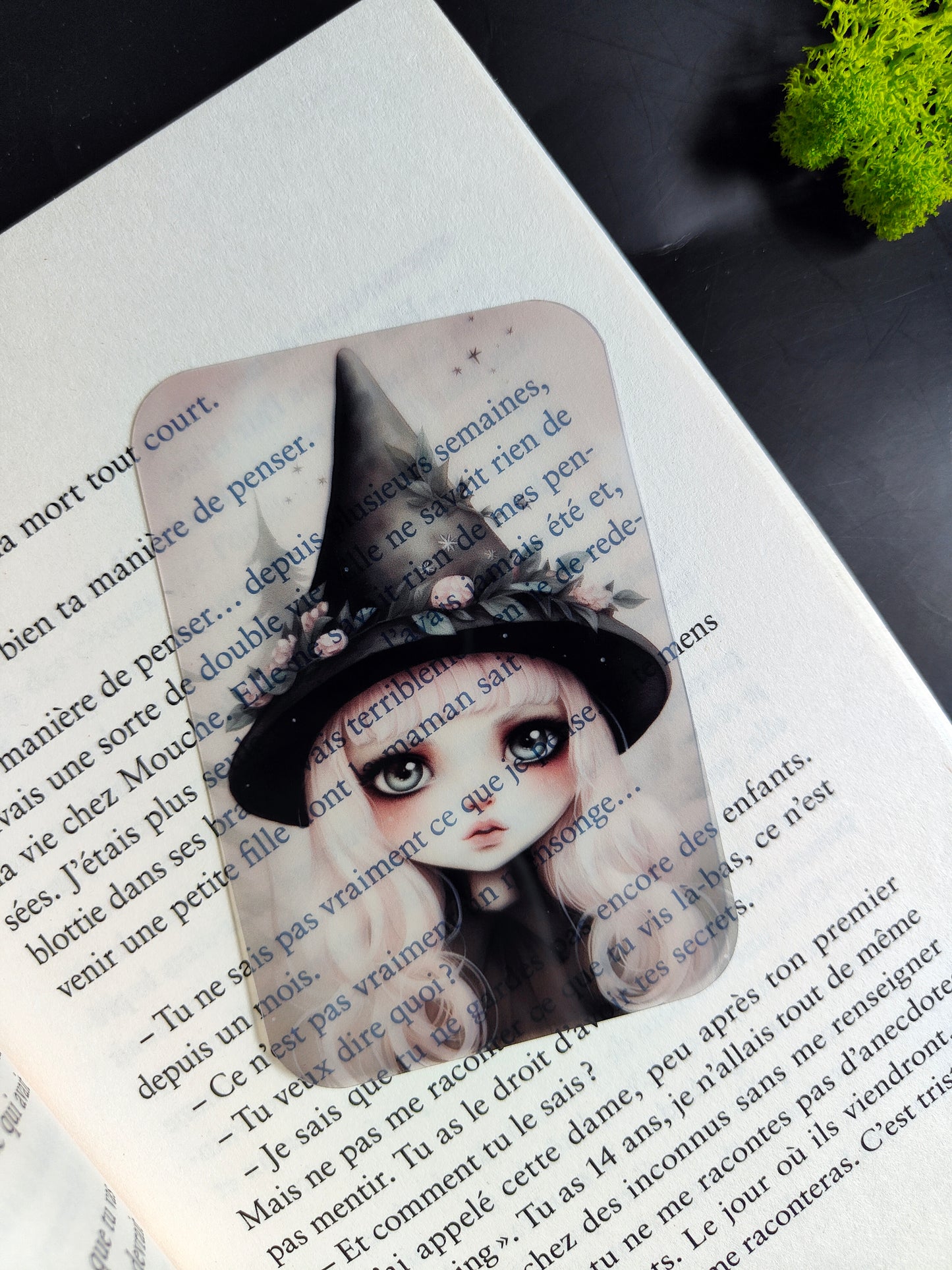 Transparent Bookmark "Creepy Witchy Girl"