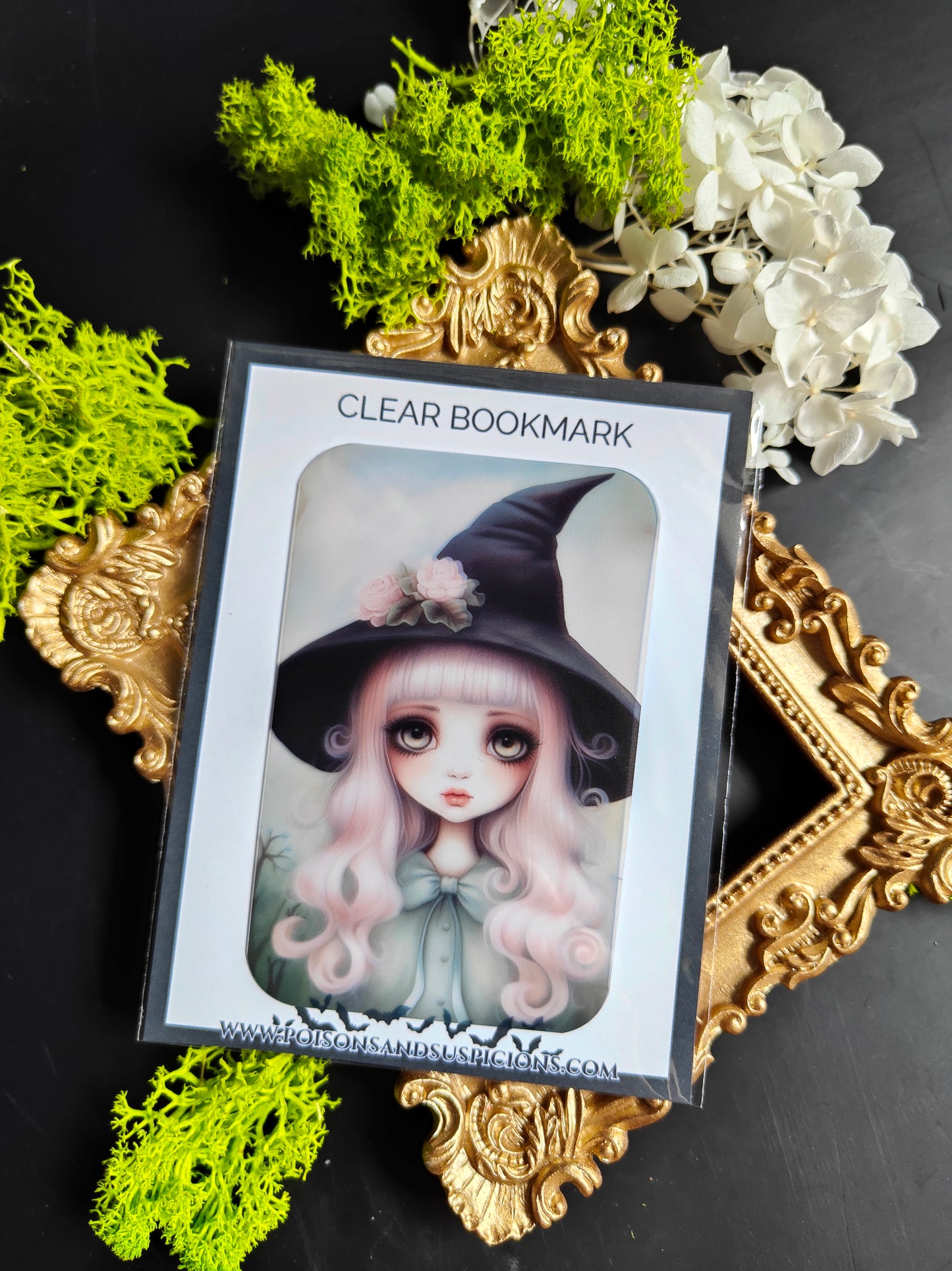 Marque-Page Transparent "Creepy Witchy Girl"