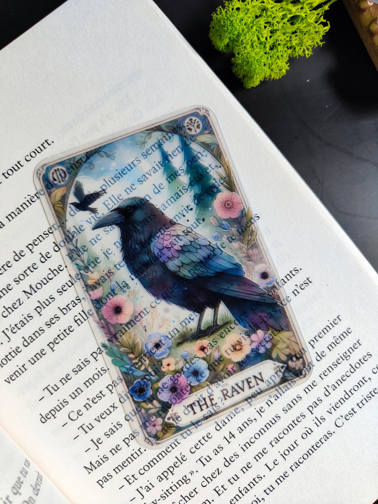 Transparent Bookmark "Raven"