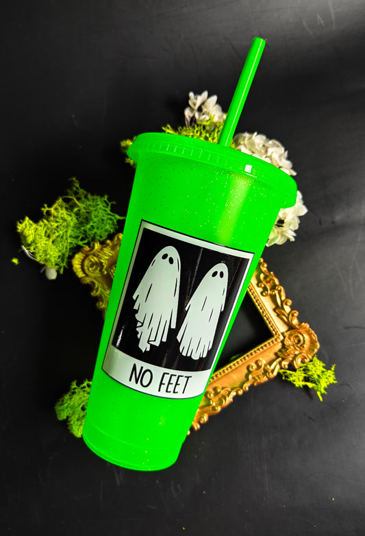 Neon Green Tumbler - No Feet