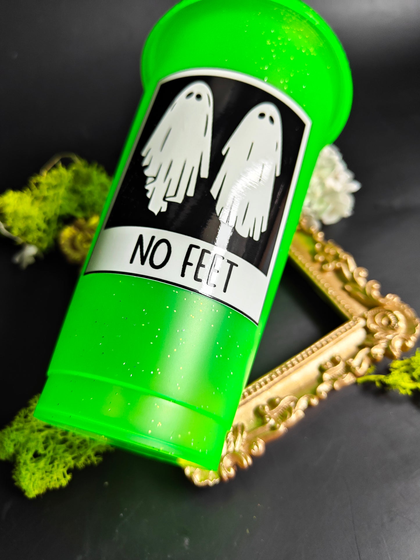 Neon Green Tumbler - No Feet