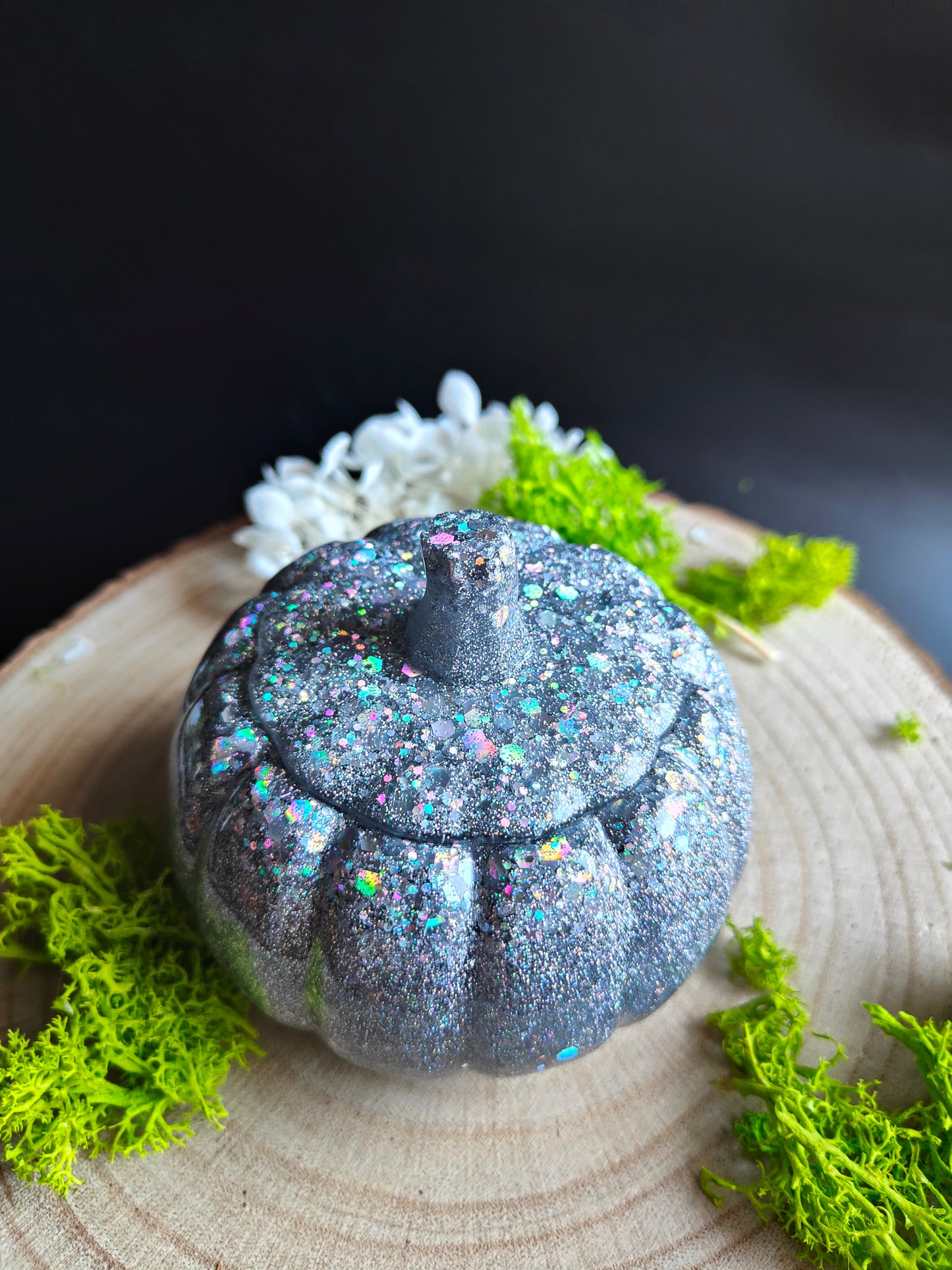 Petit Pot Citrouille avec couvercle - Super Glitter