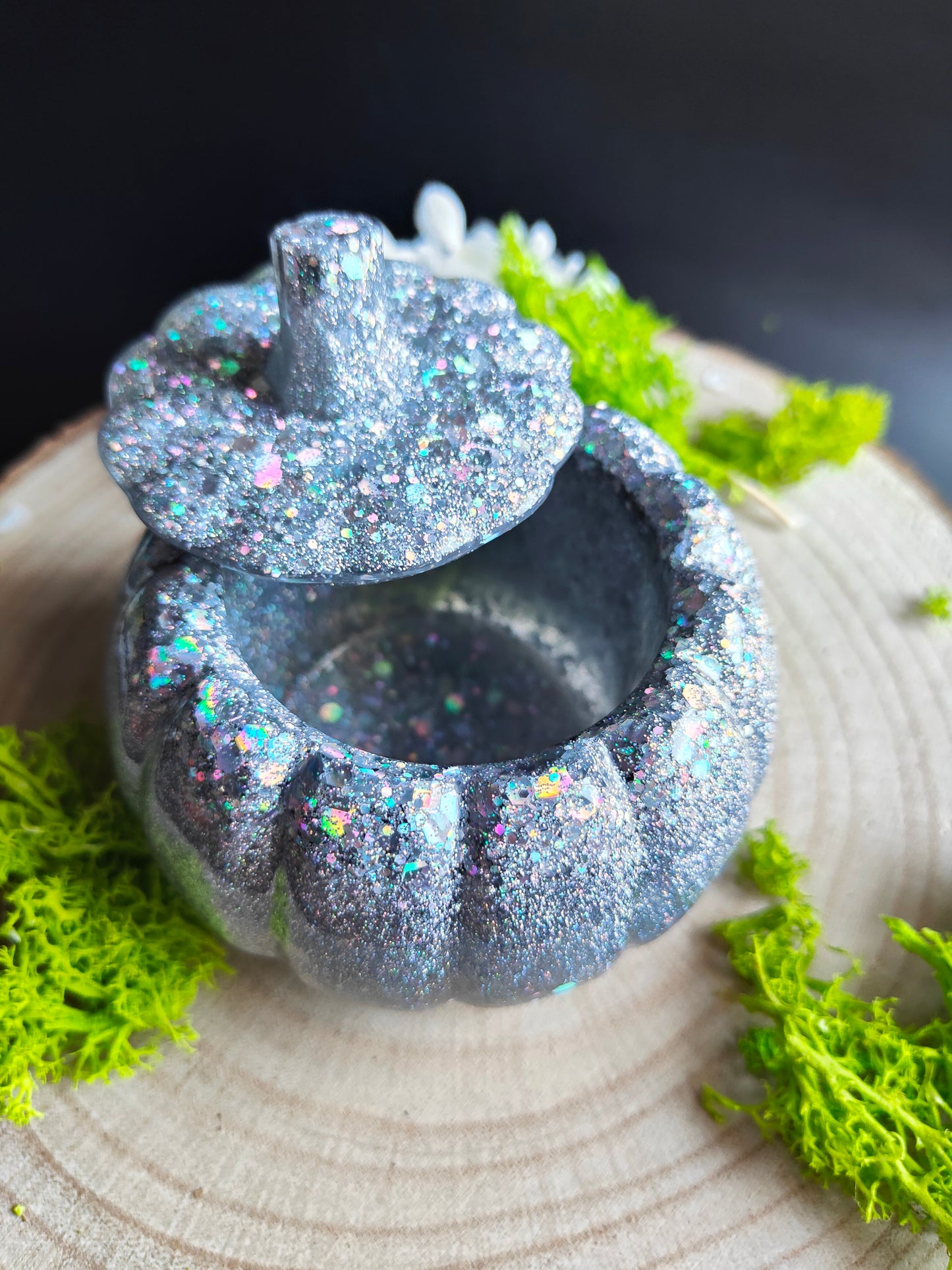 Petit Pot Citrouille avec couvercle - Super Glitter