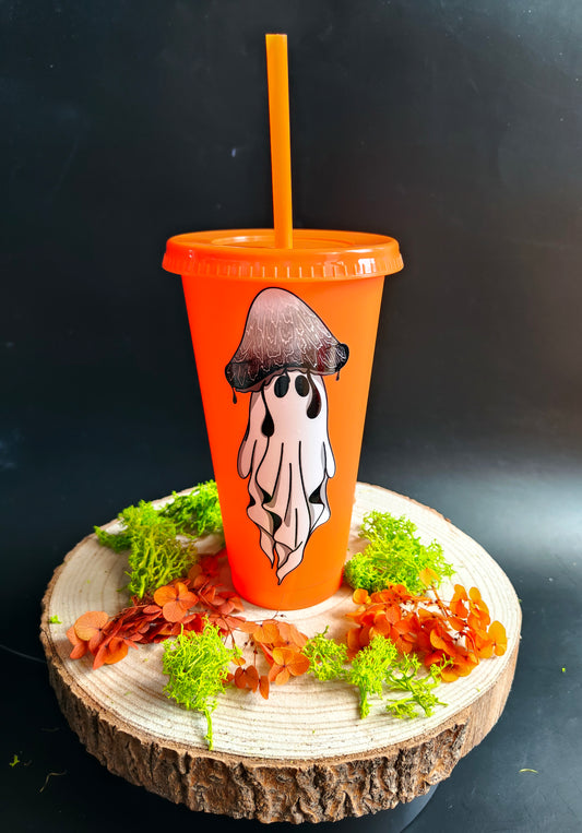 Orange Cup - Mushroom Ghost