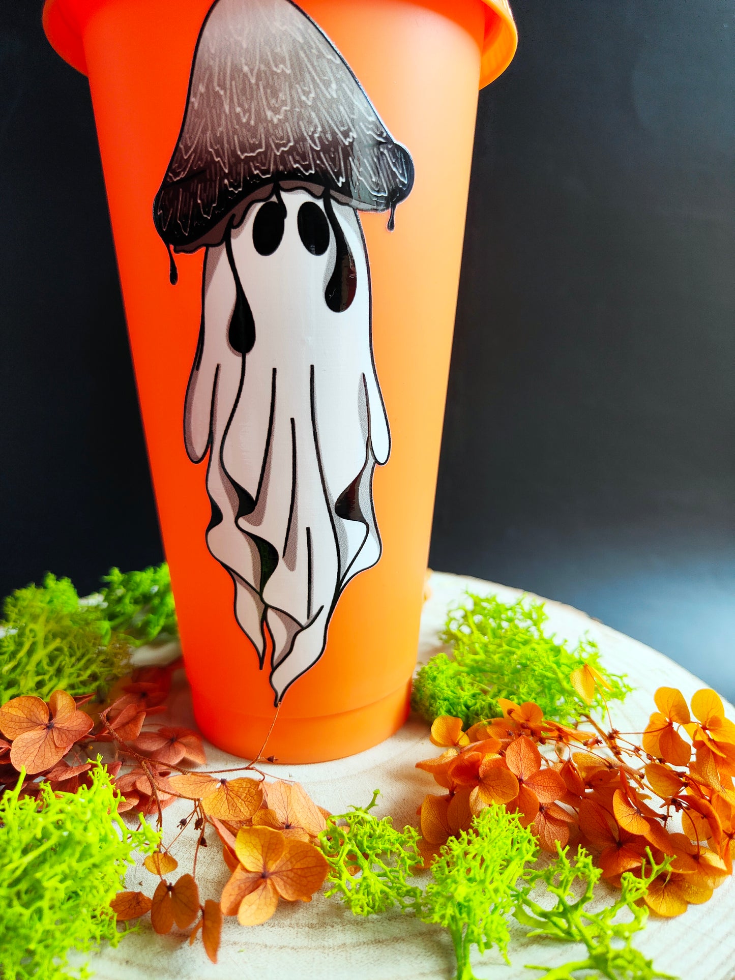 Orange Cup - Mushroom Ghost