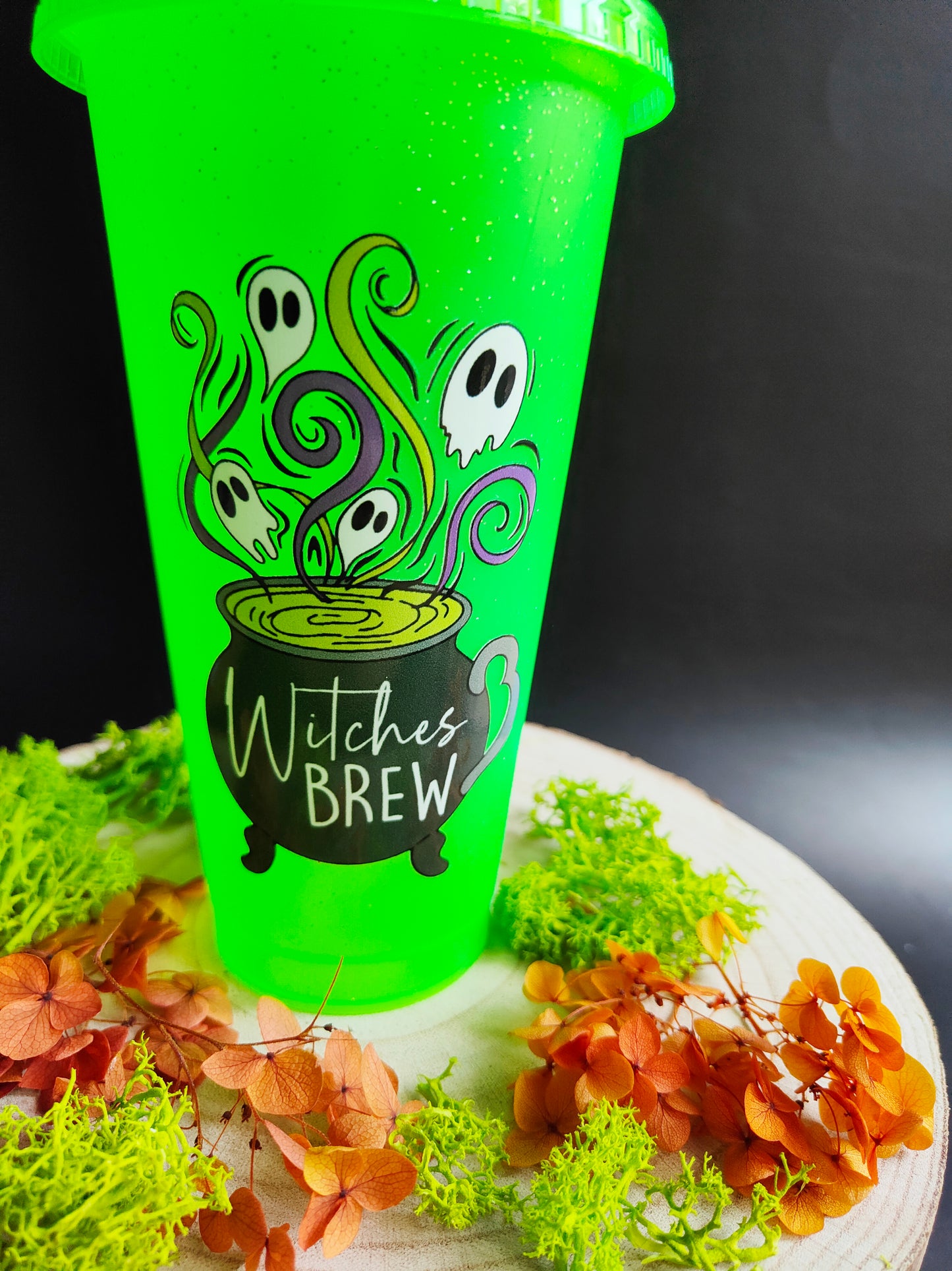 Neon Green Tumbler - Witch Brew