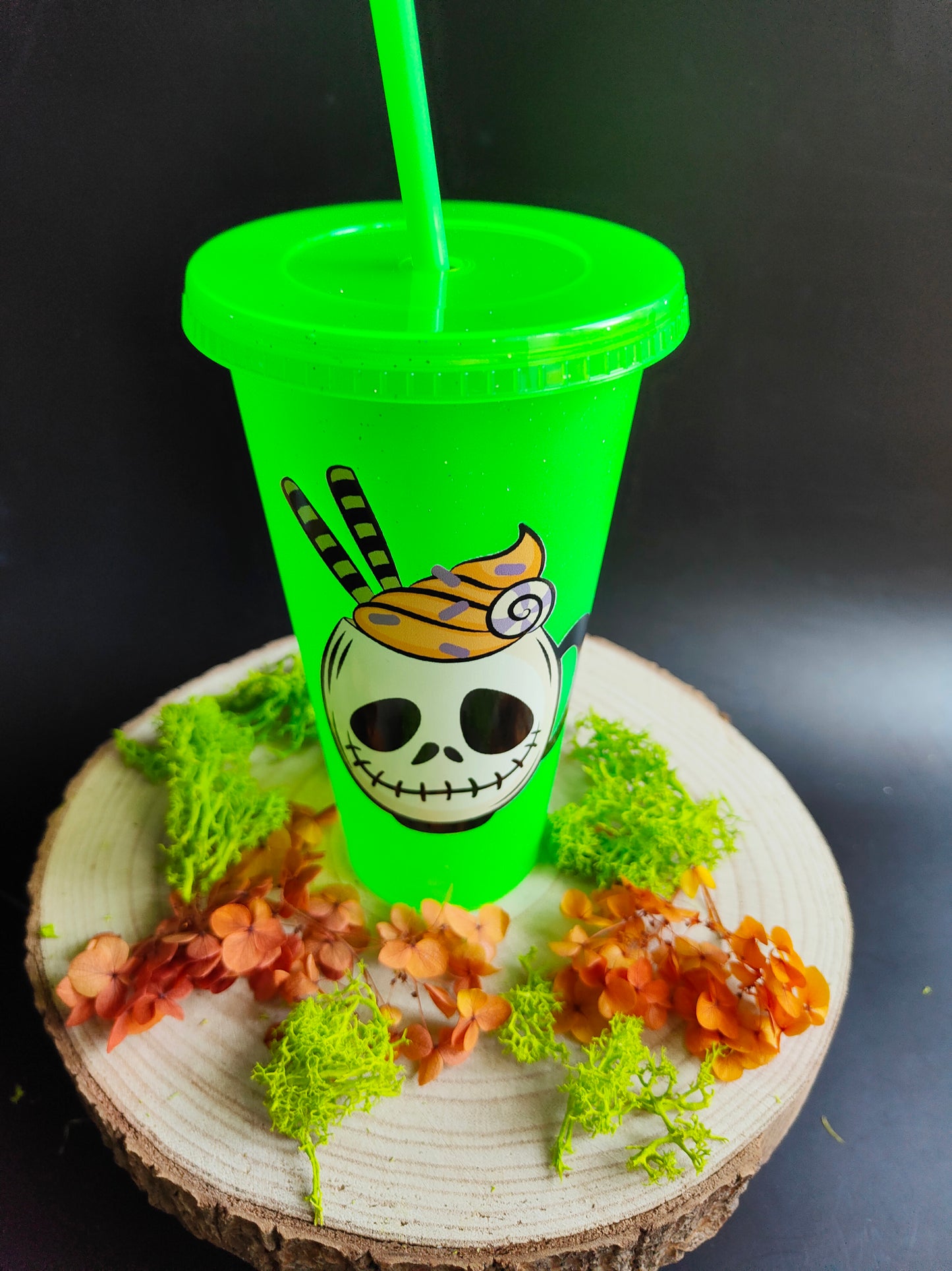 Neon Green Tumbler - Halloween Mug