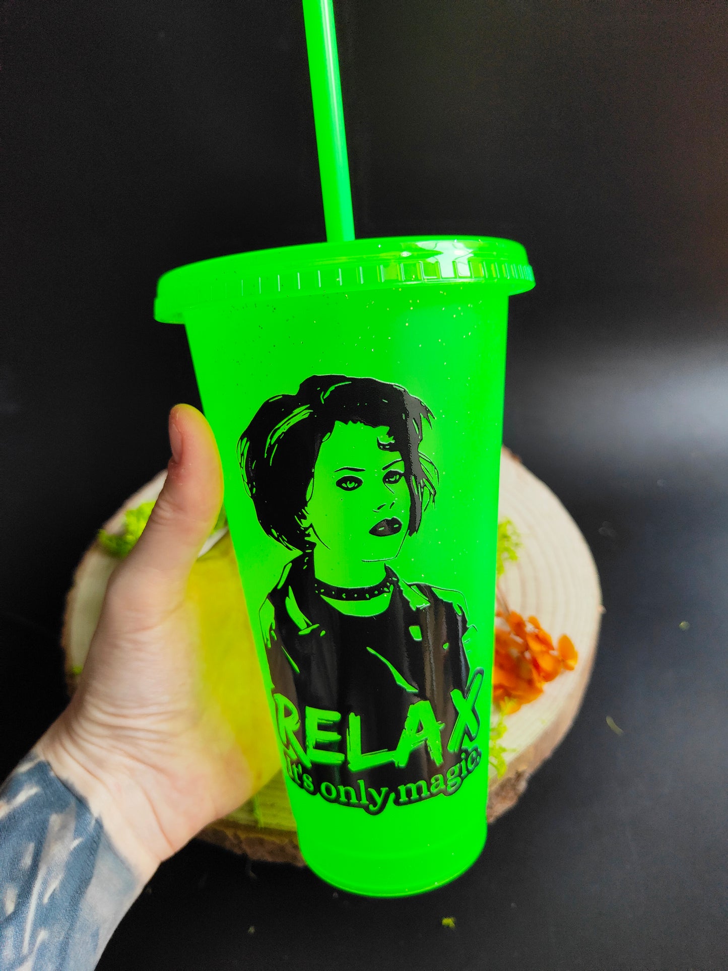 Neon Green Cup - Nancy