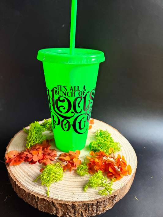 Neon Green Tumbler - Hocus Pocus