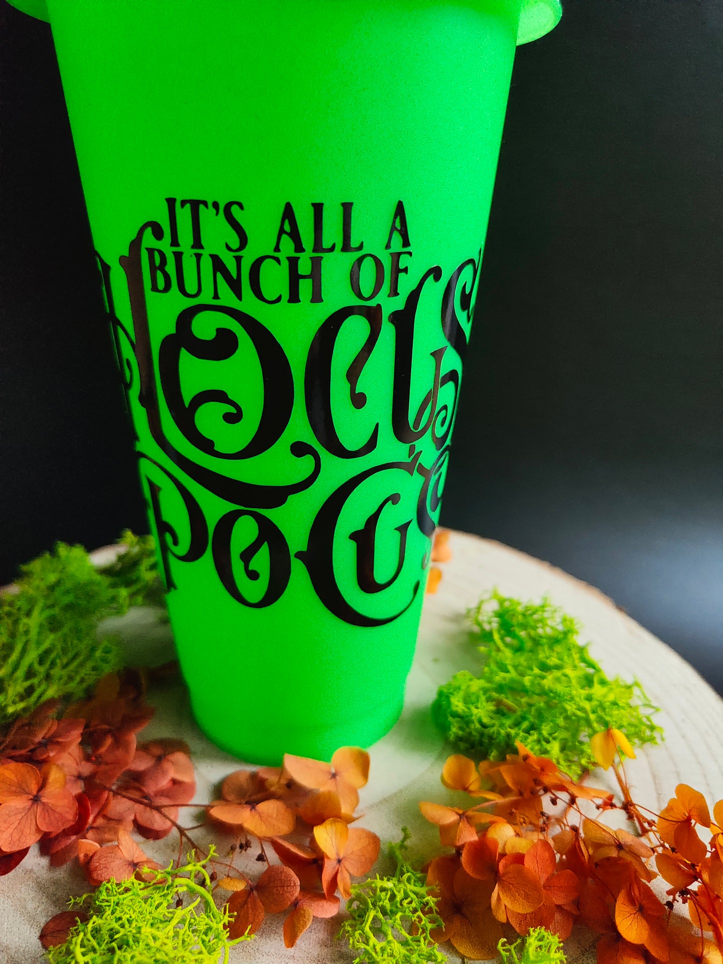 Neon Green Tumbler - Hocus Pocus