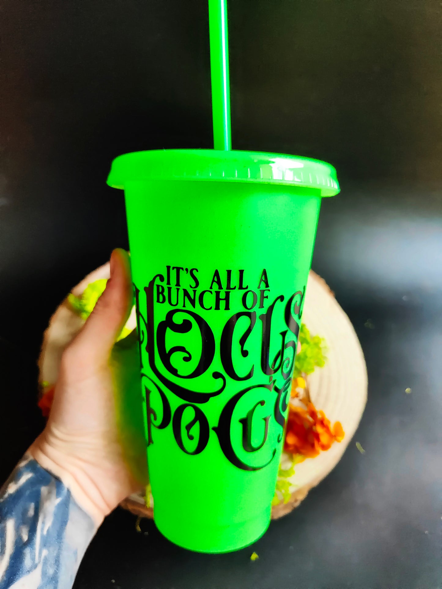 Neon Green Tumbler - Hocus Pocus