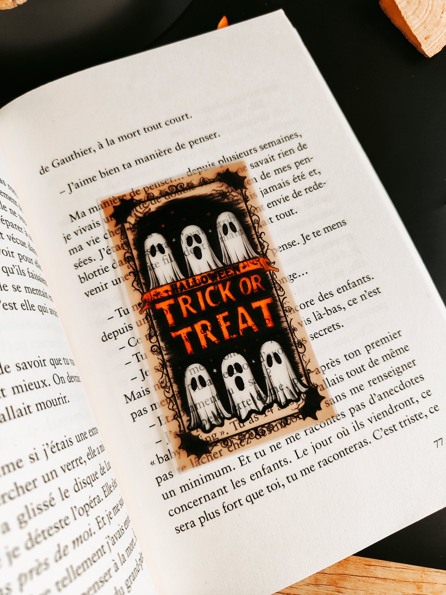 Marque-Page Translucide "Trick or Treat"