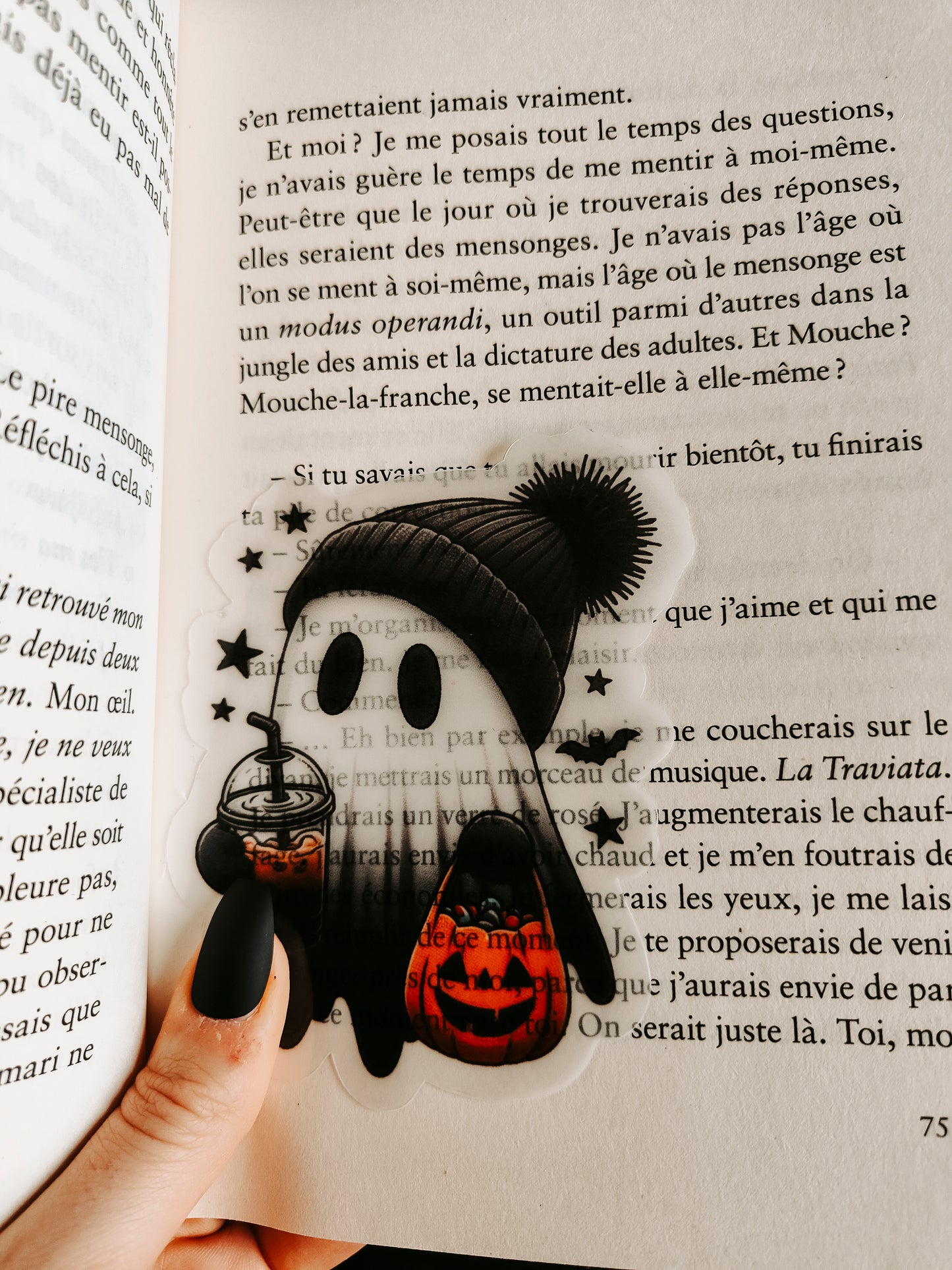 "October Ghost" Translucent Bookmark