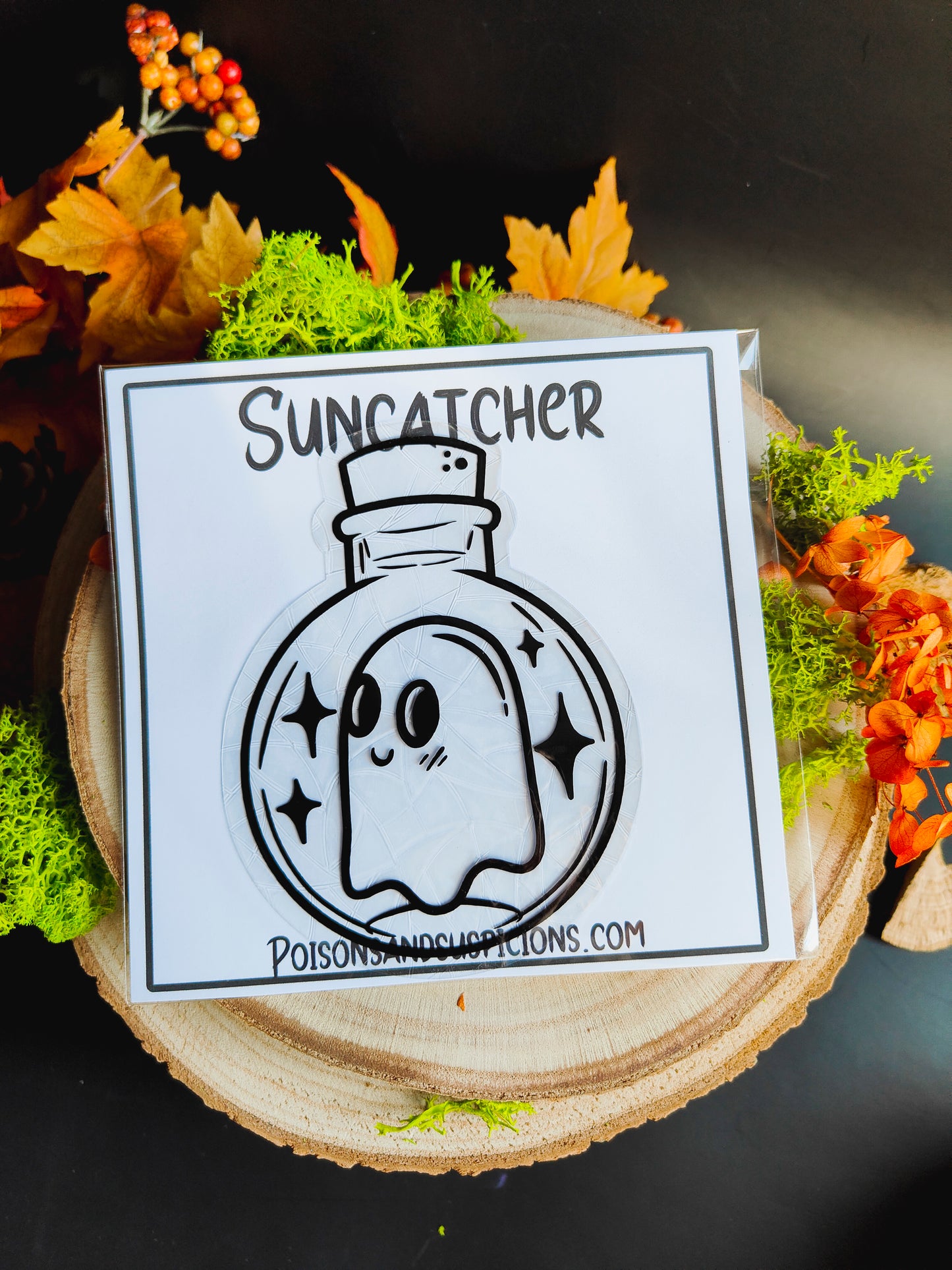 "Bottle Ghost" Suncatcher