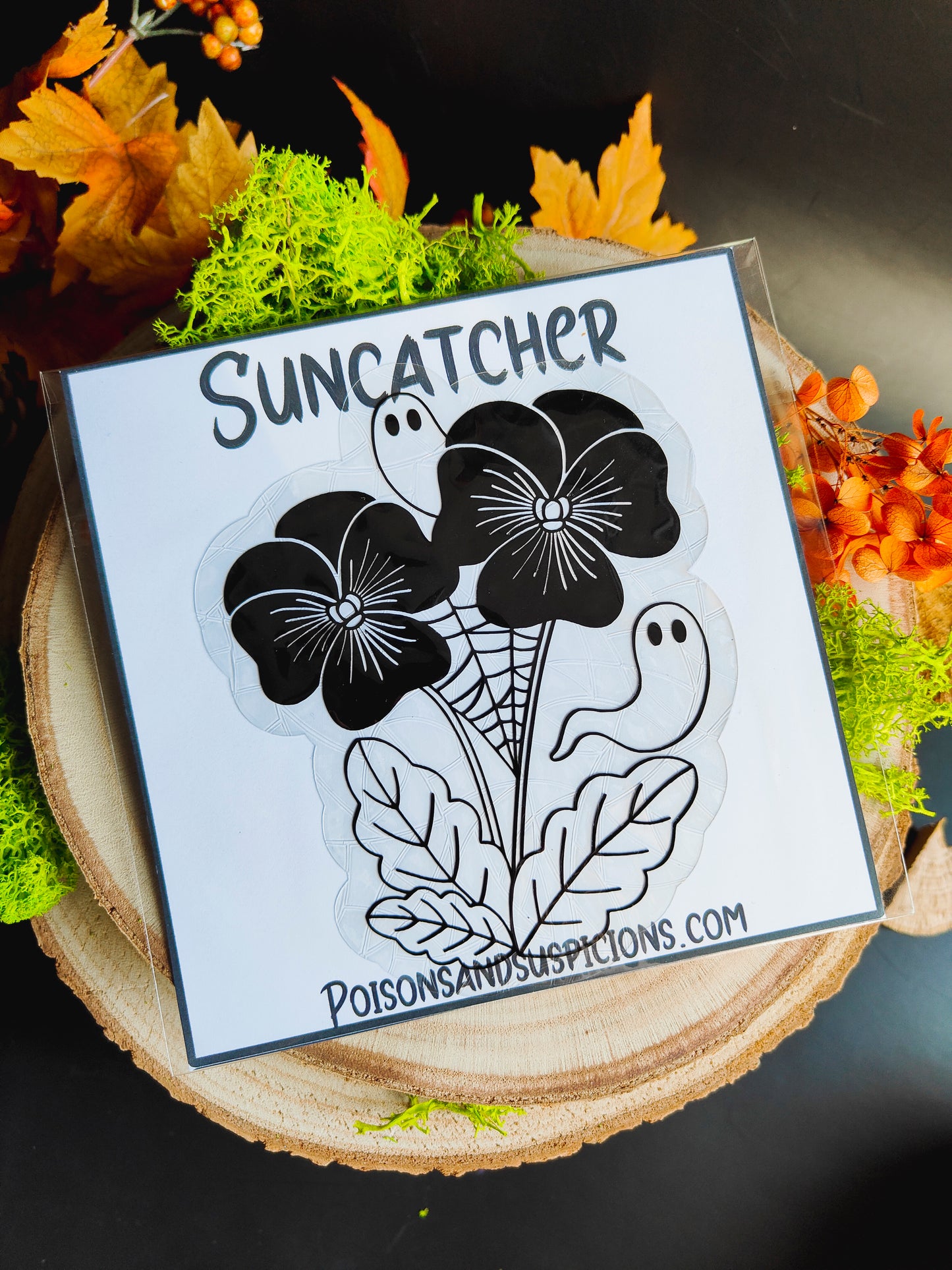 Suncatcher "Ghosts &amp; Flowers"