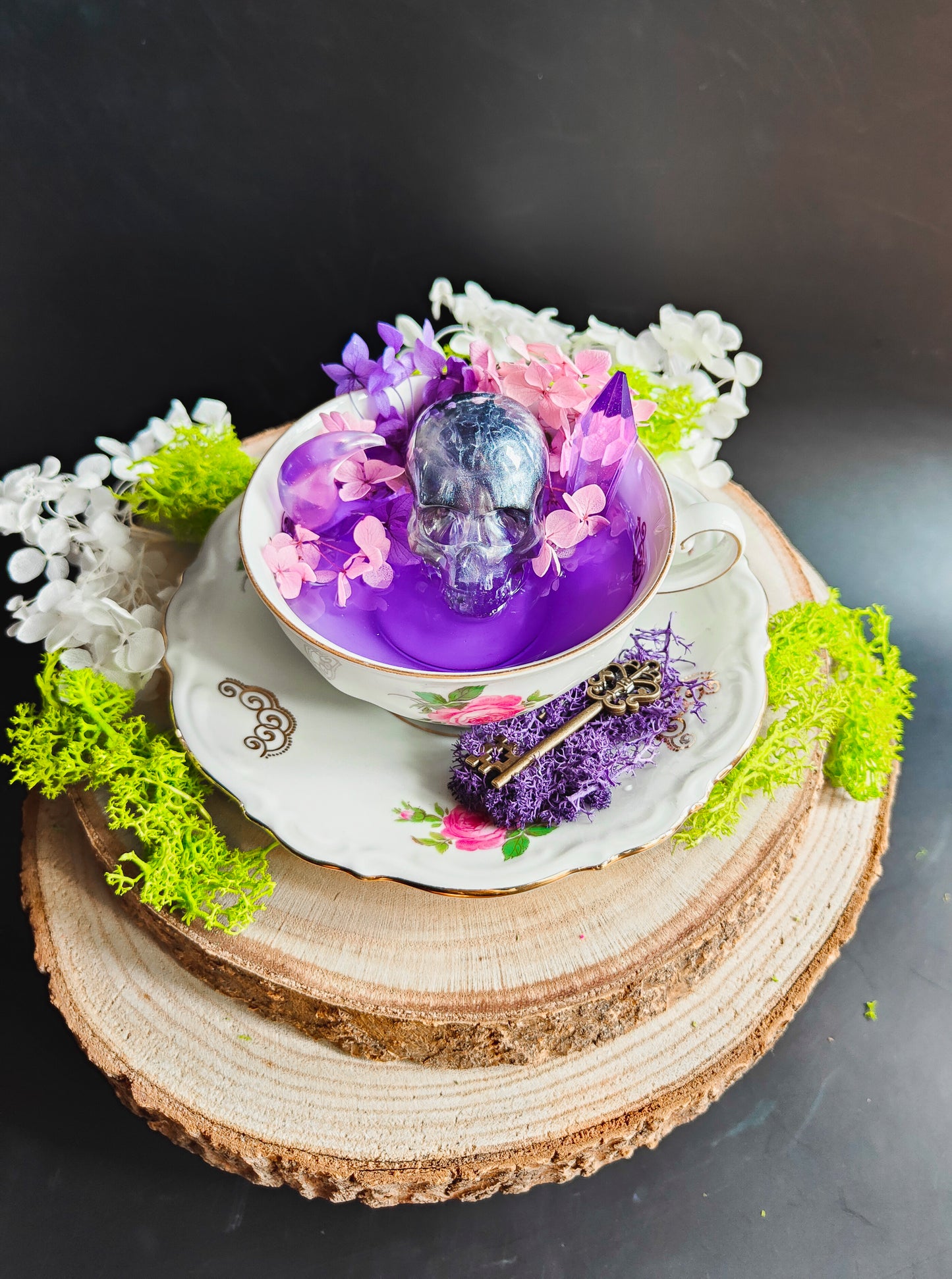 Crâne dans sa tasse Vintage