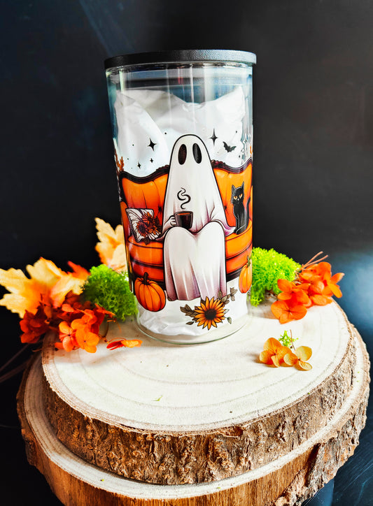 "Cosy Ghost" Glass Storage Jar