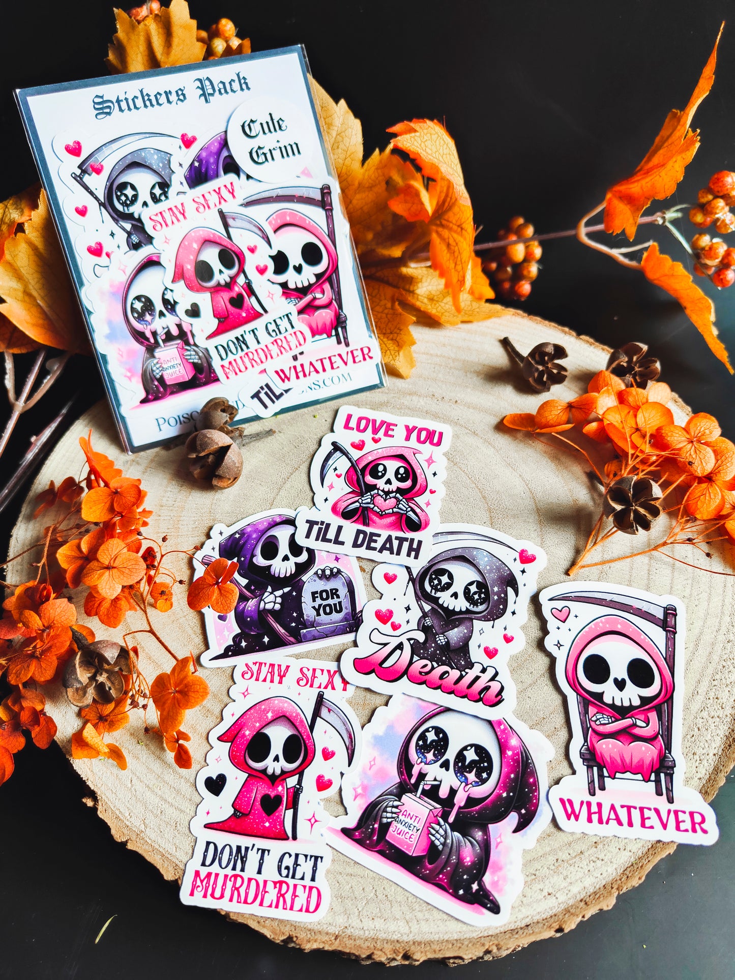 Stickers Pack Stickers "Cute Grim"