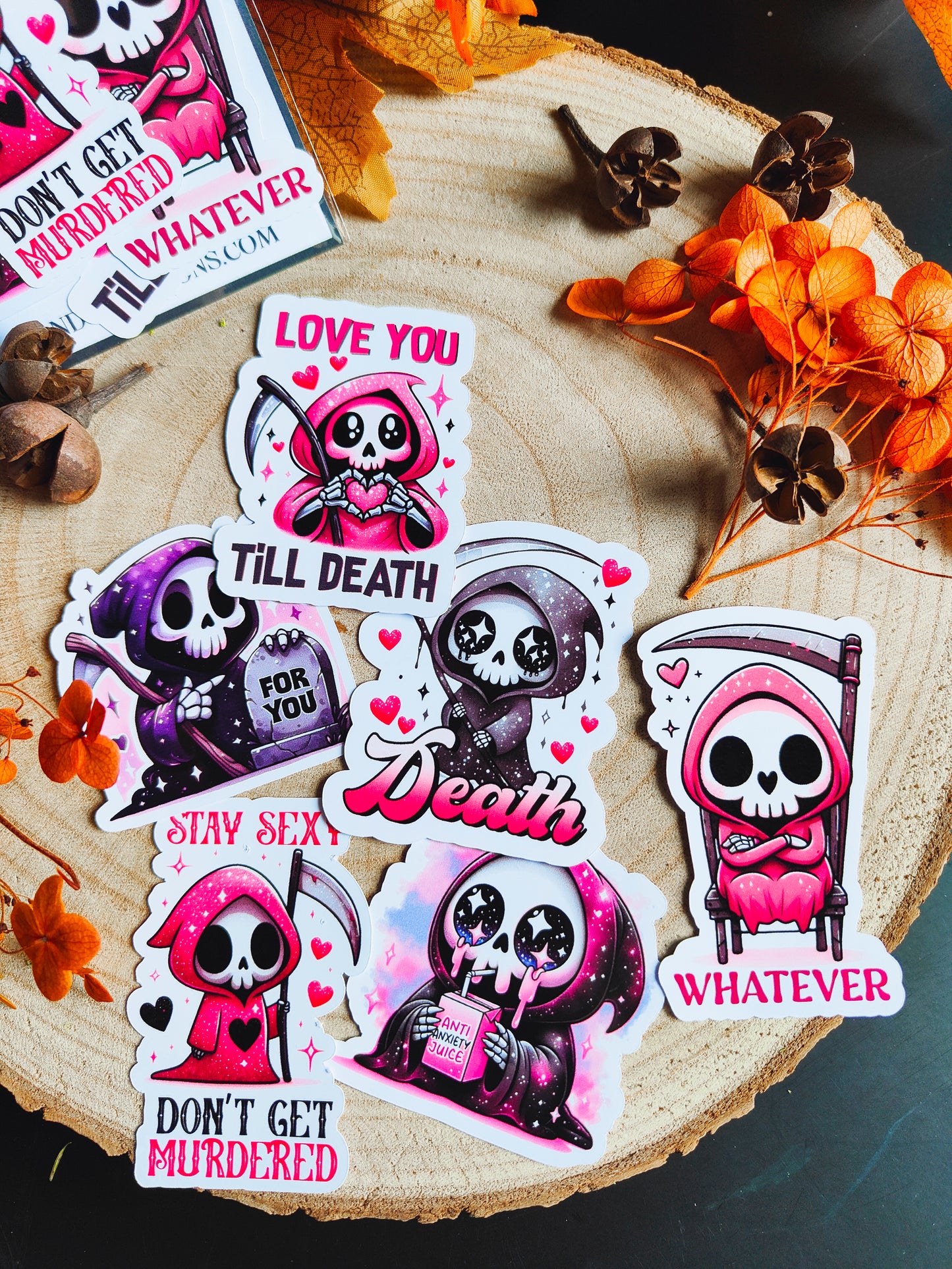 Stickers Pack Stickers "Cute Grim"