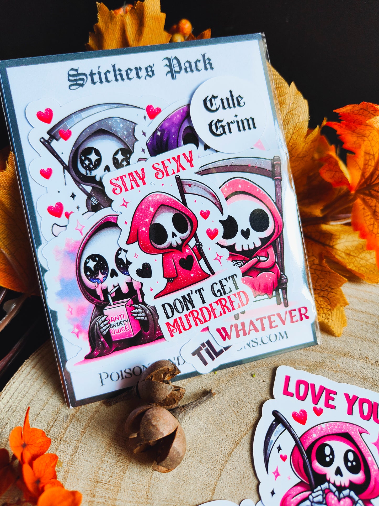 Stickers Pack Stickers "Cute Grim"