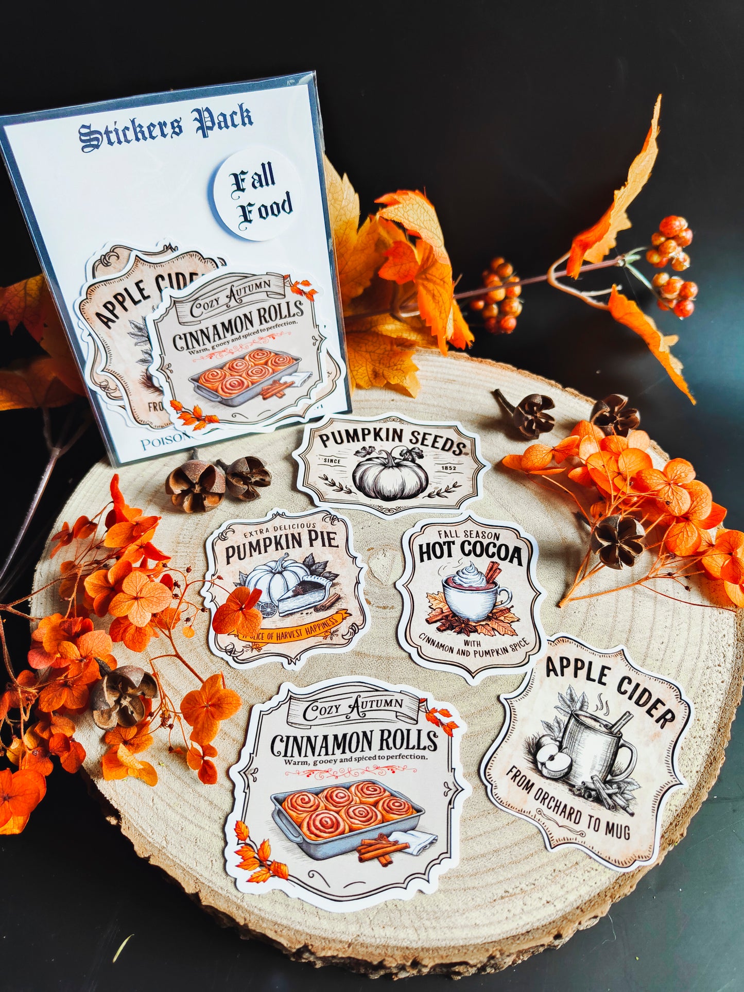 Stickers Pack Stickers "Fall Food"