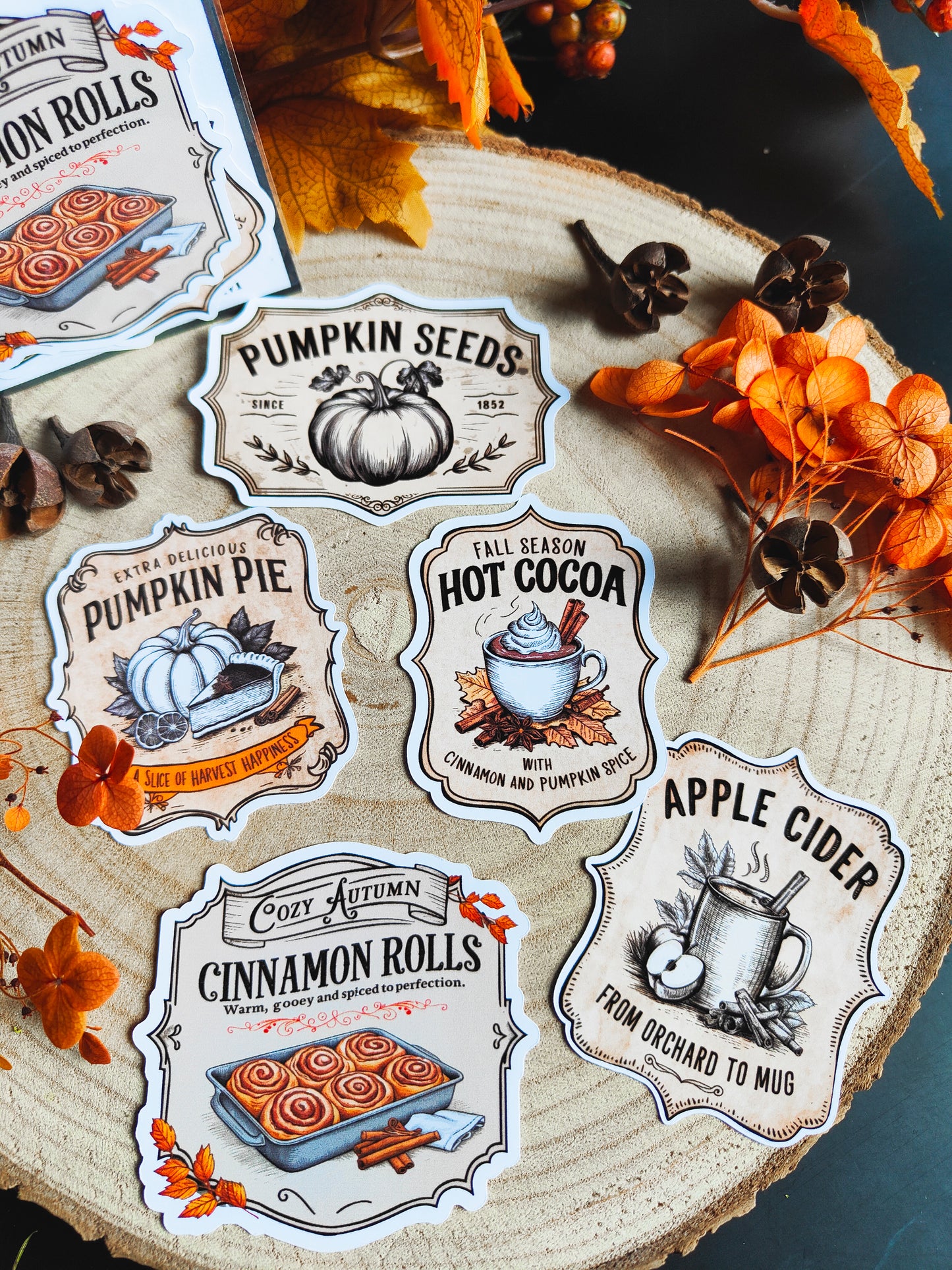 Stickers Pack Stickers "Fall Food"