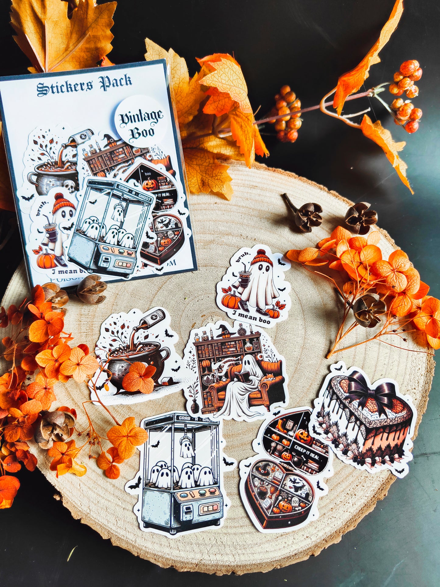 Stickers Pack Stickers "Vintage Boo"