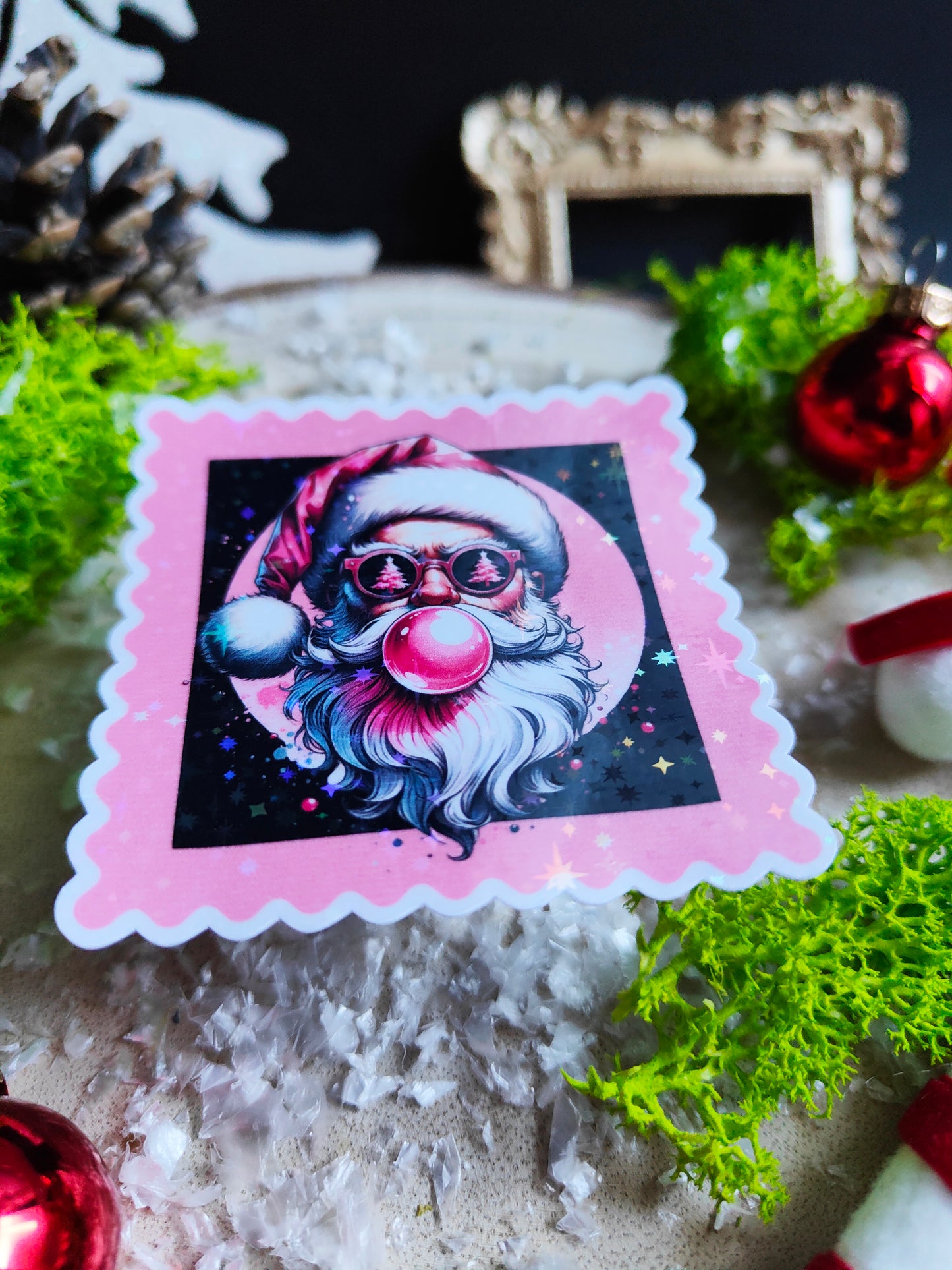 Holographic Sticker "Santa Claus"