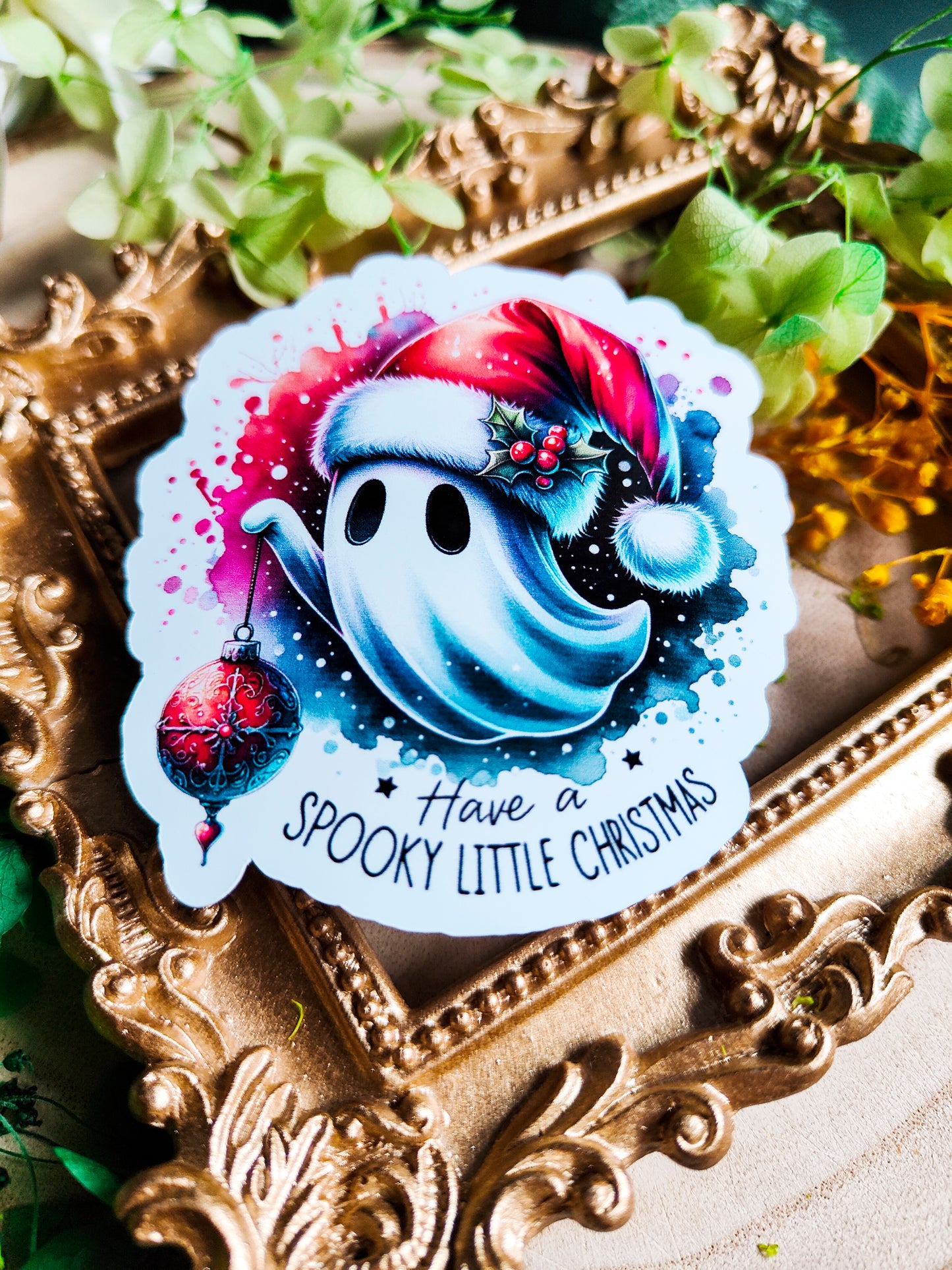 Stickers Autocollant Brillant "Spooky Christmas"