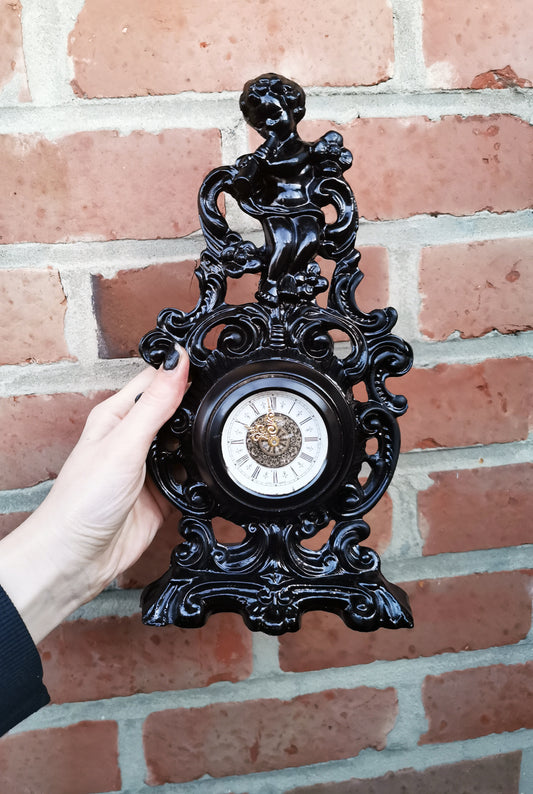 Vintage Cherub Table Clock