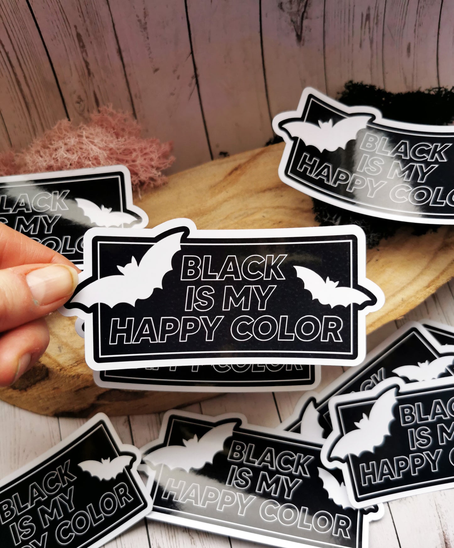 Stickers "Black is my Happy Color"