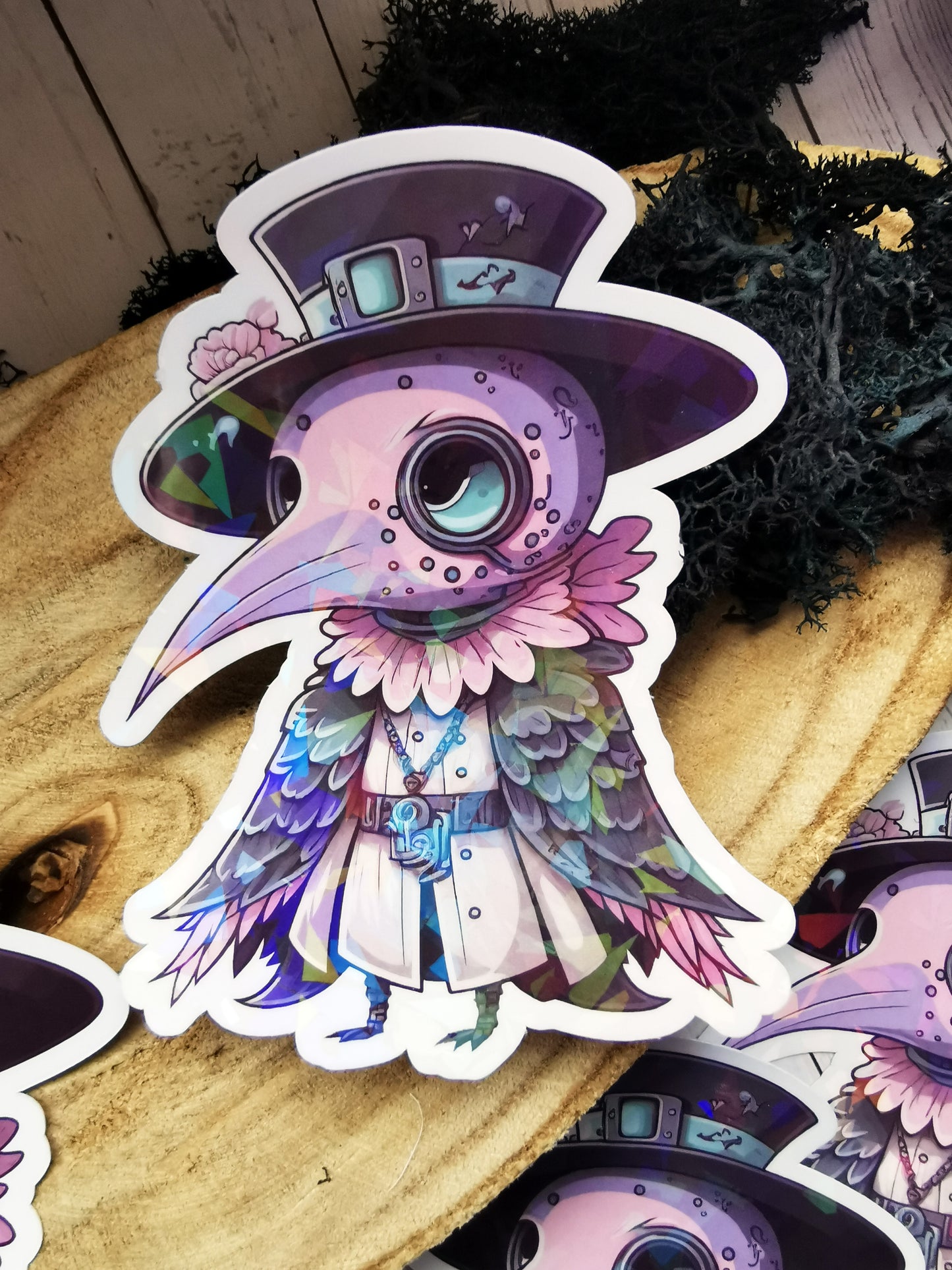 Stickers Holographic "Plague Doctor"