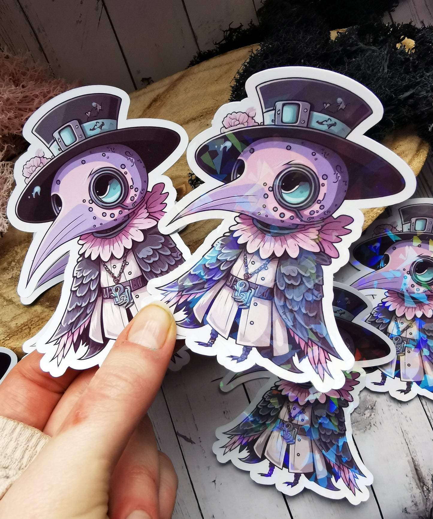 Stickers Holographic "Plague Doctor"