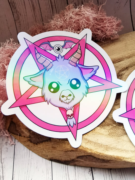 Holographic Stickers "Baphomet"