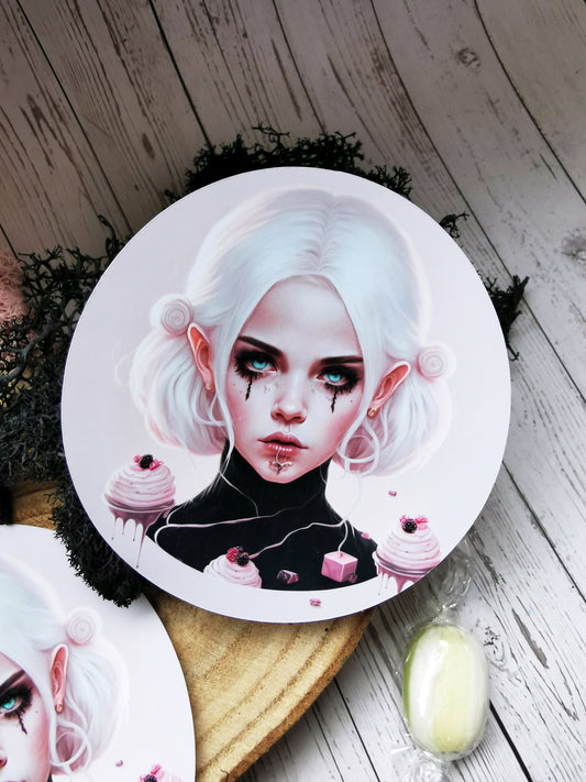 “Creepy Cupcakes Girl” Stickers