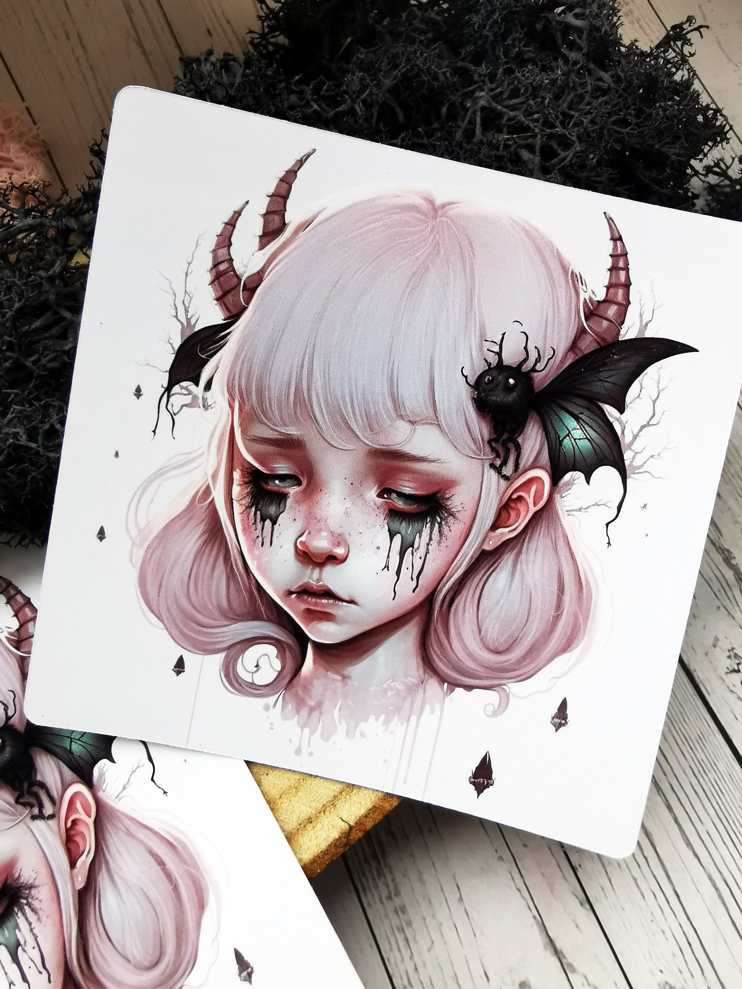 “Creepy Unicorn Girl” Stickers