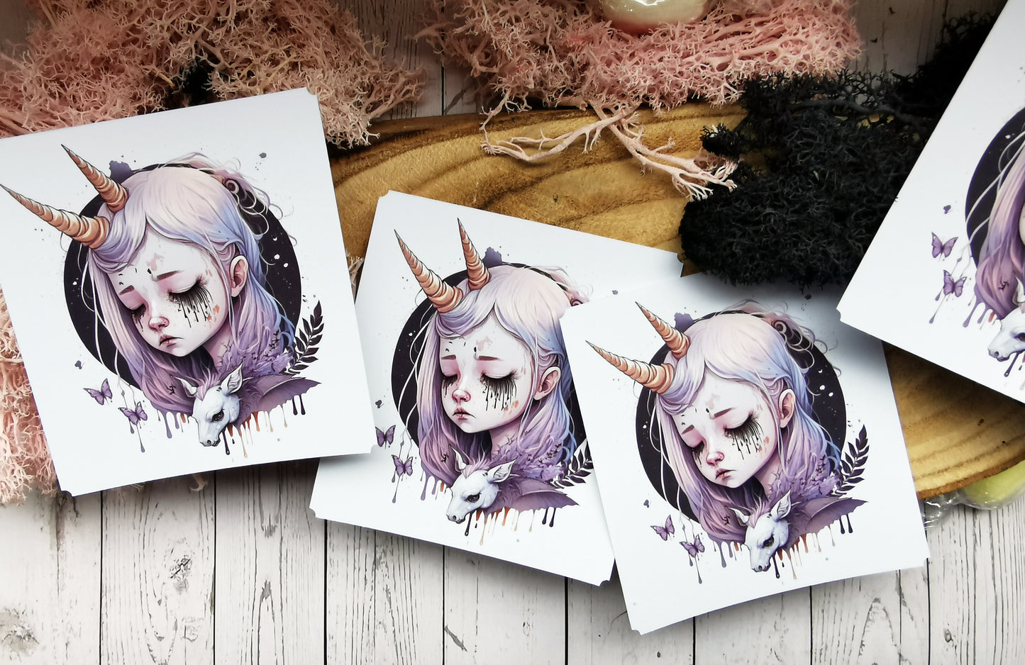 “Sad Unicorn Girl” Stickers