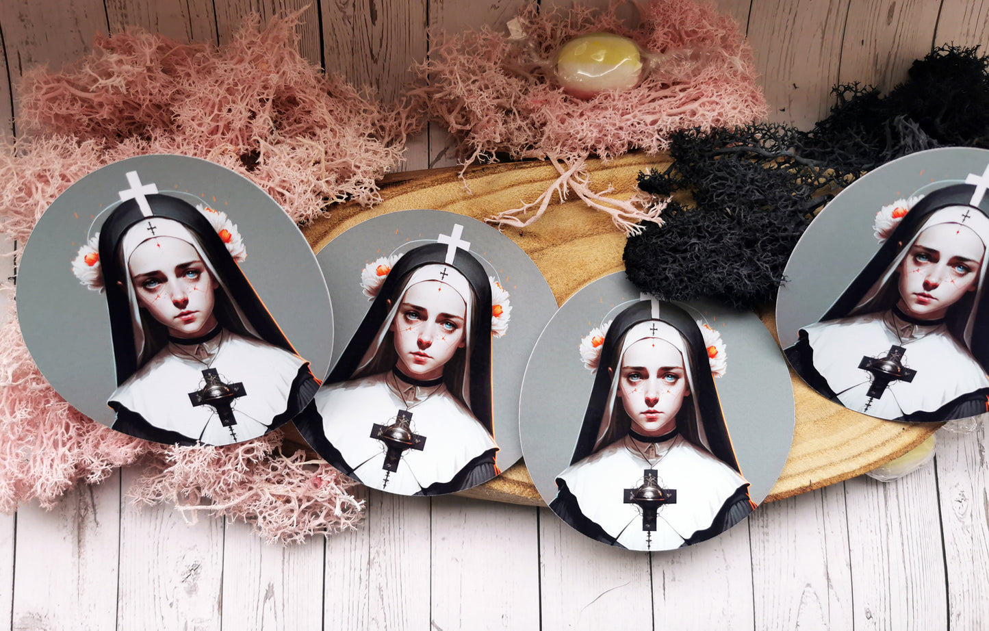 “Creepy Nun” Stickers