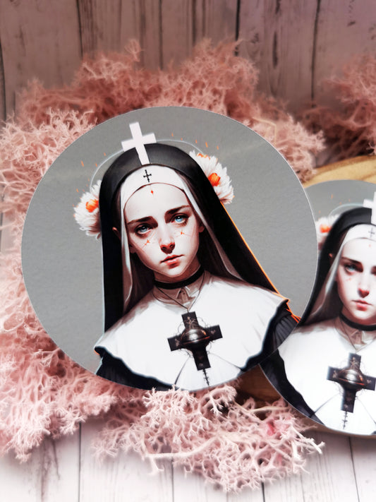 “Creepy Nun” Stickers