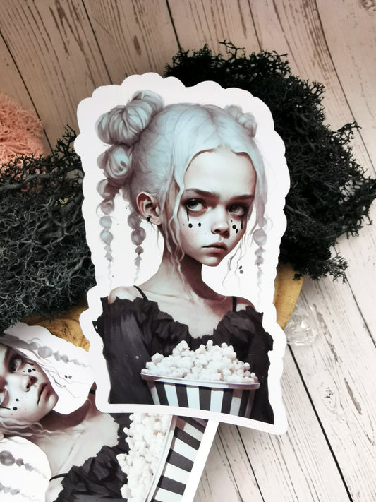 Stickers"Sad Popcorn Girl"