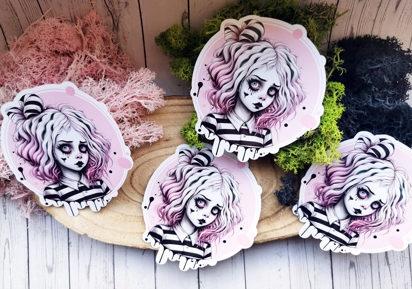 Stickers "Creepy Beetlejuice Girl"