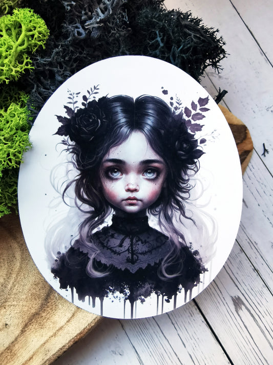 “Creepy Doll Girl” Stickers