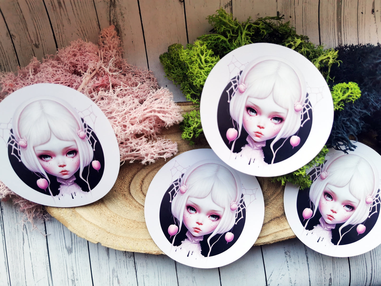 “Curiosities Girl” Stickers