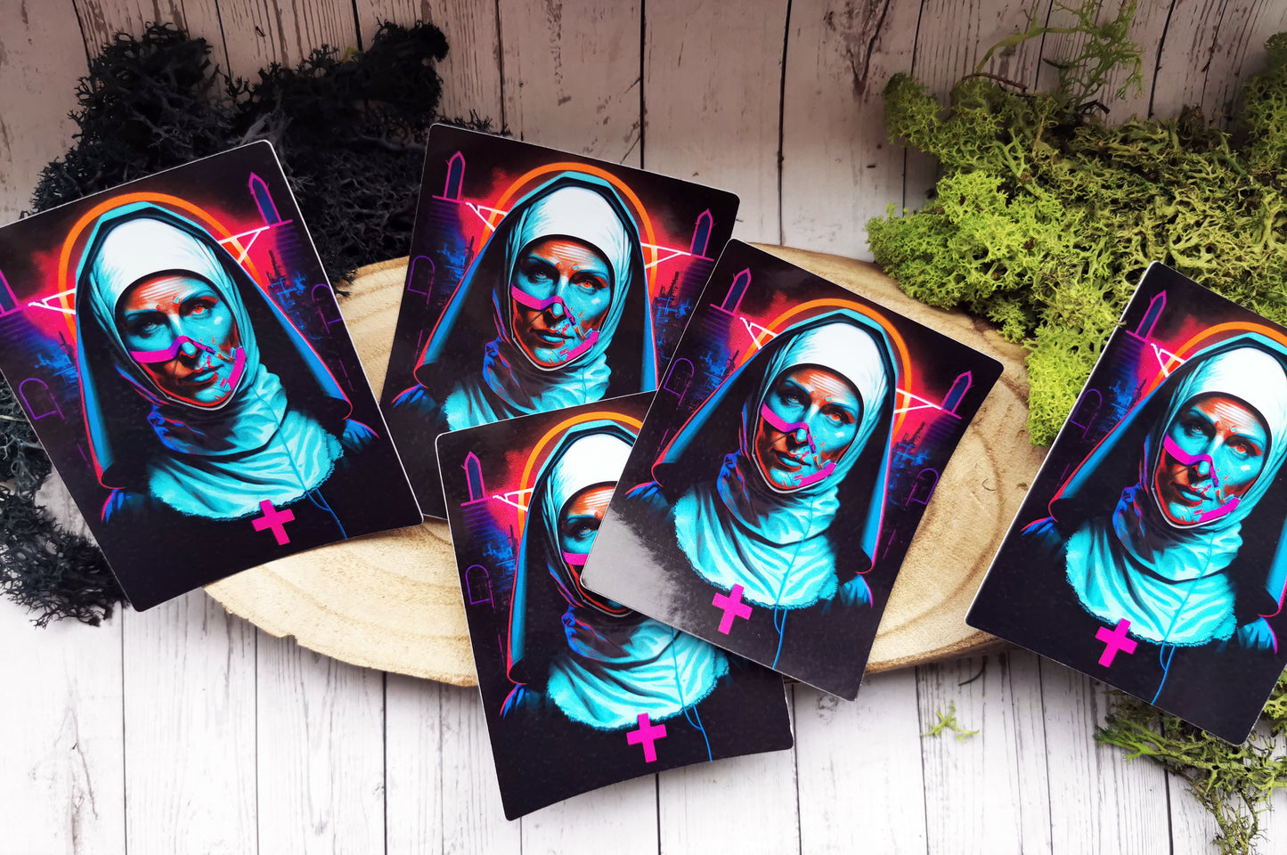 “Cyber ​​Nun” Stickers