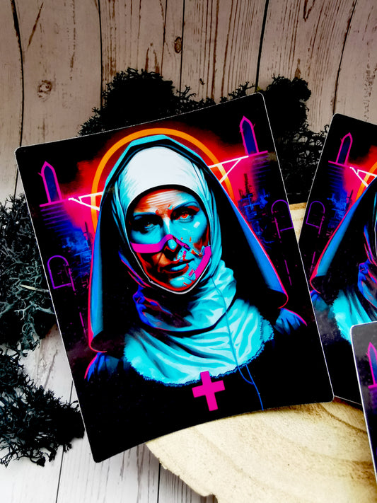 “Cyber ​​Nun” Stickers