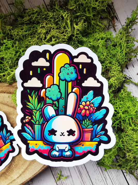 “Creepy Bunny” stickers