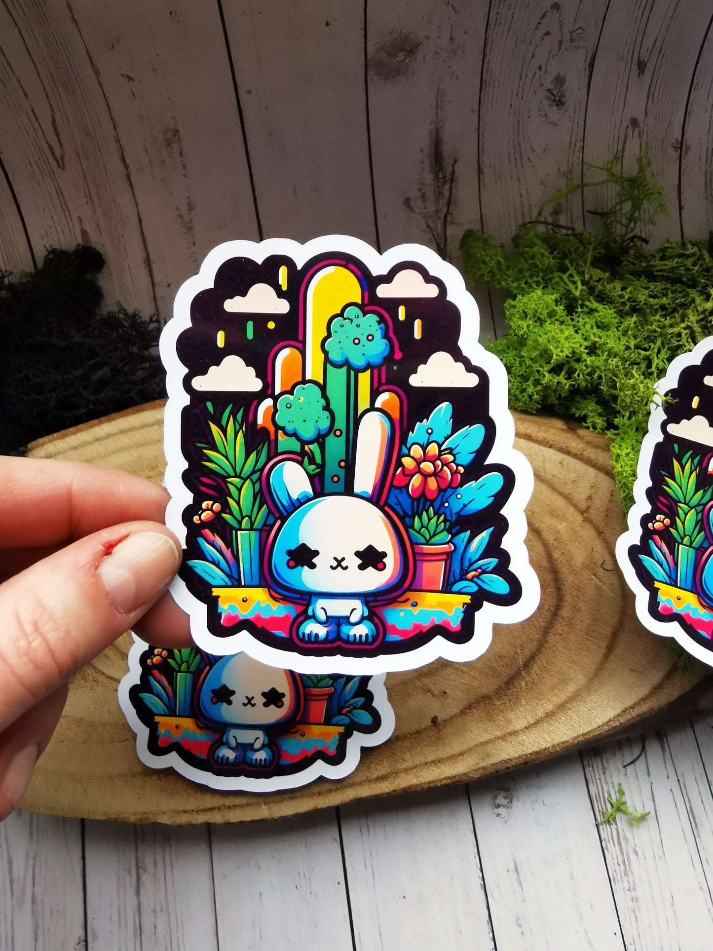 “Creepy Bunny” stickers